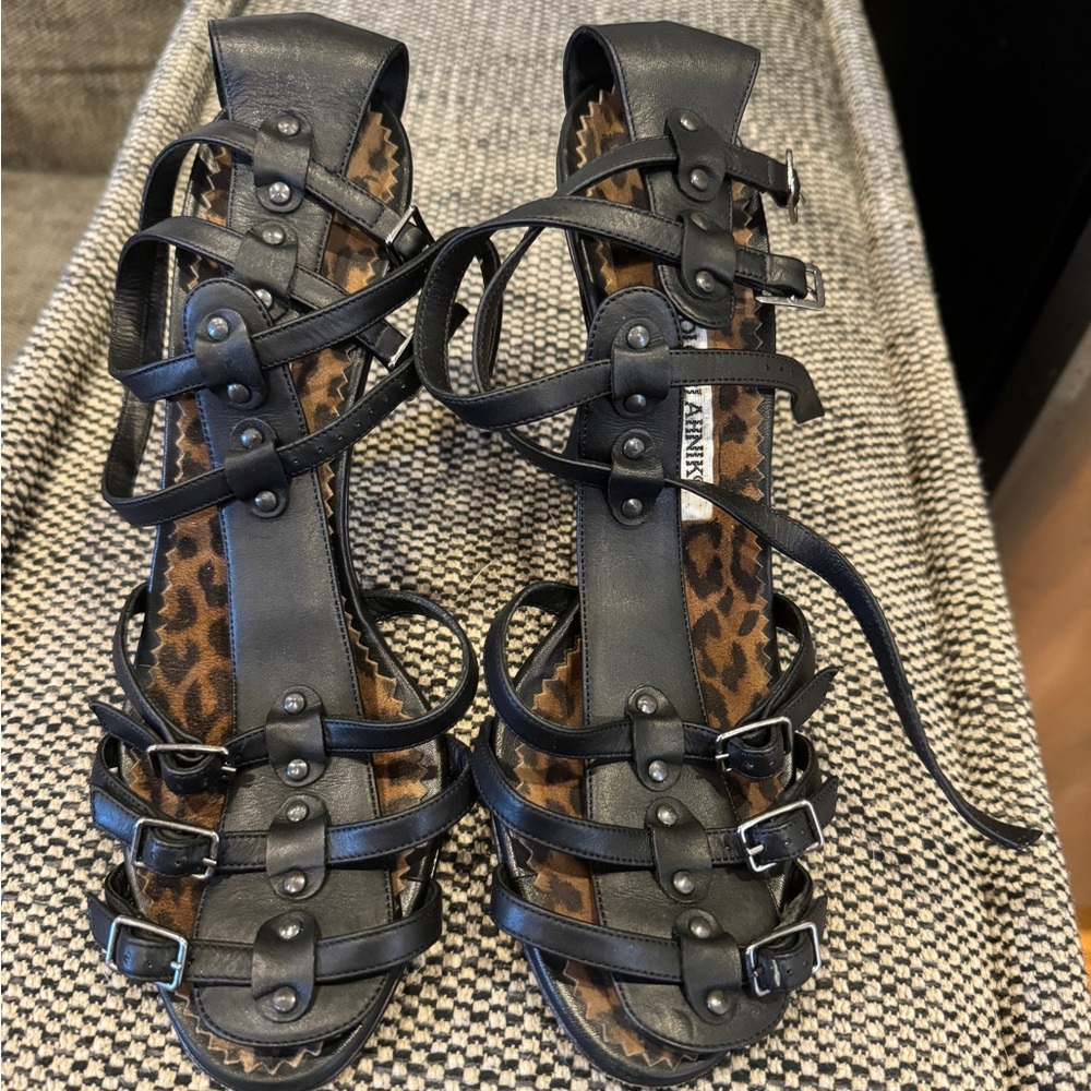MANOLO BLAHNIK Strappy Heels
